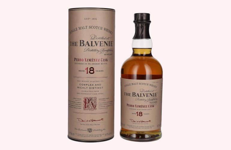 The Balvenie 18 Years Old Pedro Ximénez Cask 48,7% Vol. 0,7l in Geschenkbox