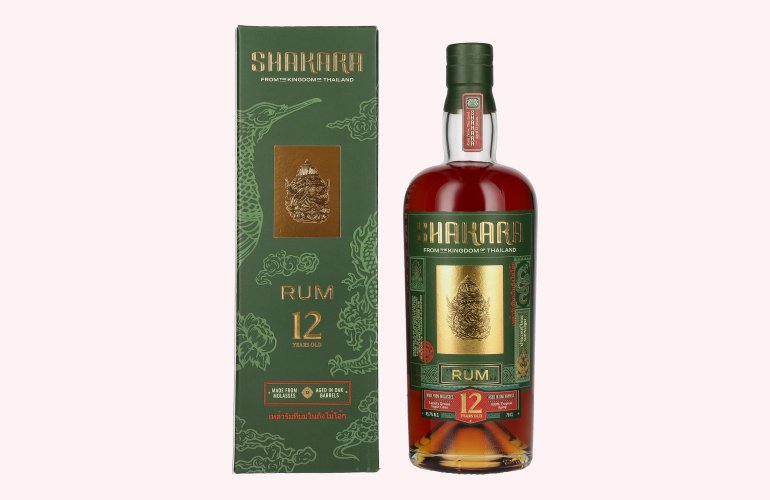 SHAKARA 12 Years Old Thailand Rum 45,7% Vol. 0,7l in Giftbox