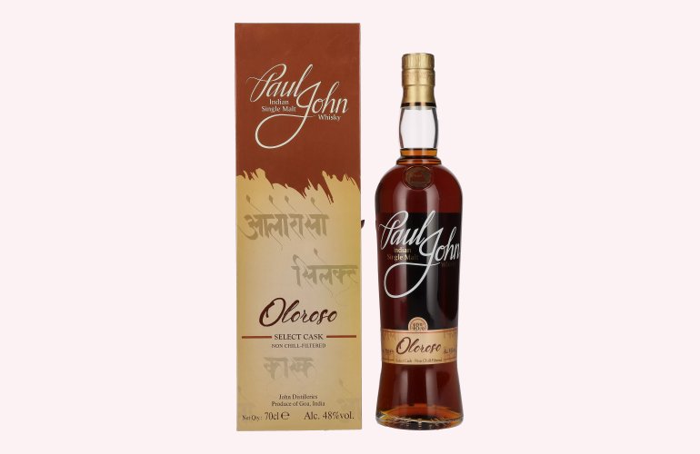 Paul John OLOROSO SELECT CASK Indian Single Malt Whisky 48% Vol. 0,7l in Geschenkbox