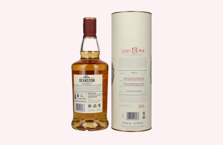 Deanston 18 Years Old Highland Single Malt 46,3% Vol. 0,7l in geschenkverpakking