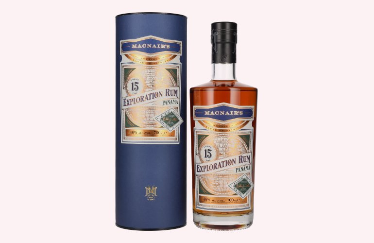 MacNair's 15 Years Old Exploration Rum Panama 46% Vol. 0,7l in Geschenkbox
