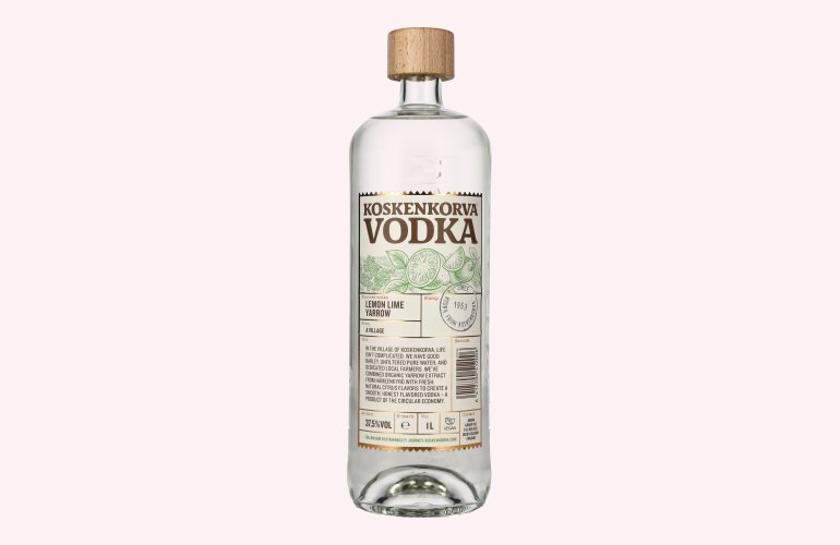 Koskenkorva Vodka LEMON LIME YARROW Flavoured 37,5% Vol. 1l