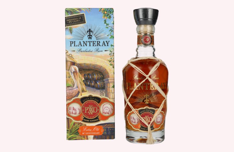 Planteray Rum PXXO 20th Anniversary Barbados Rum 40% Vol. 0,7l en boîte cadeau