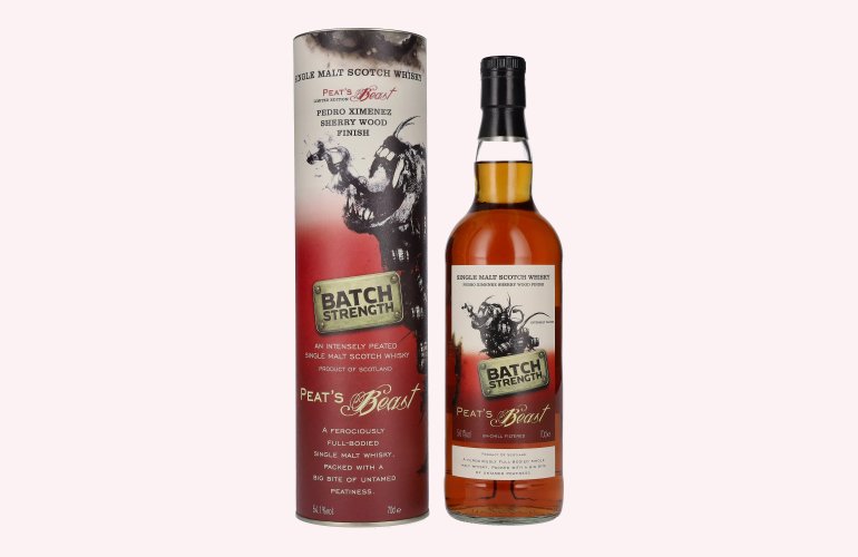 Peat's Beast BATCH STRENGTH Pedro Ximenez Sherry Wood Finish 54,1% Vol. 0,7l in Geschenkbox