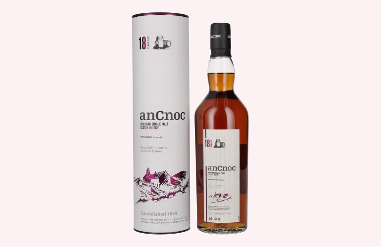 AnCnoc 18 Years Old Highland Single Malt 46% Vol. 0,7l in Giftbox