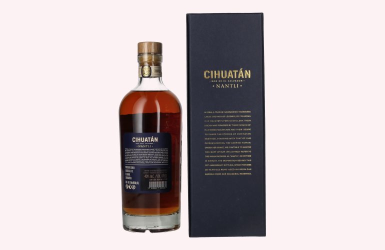 Cihuatán 20 Years Old Nantli Anniversary Edition 40% Vol. 0,7l en boîte cadeau