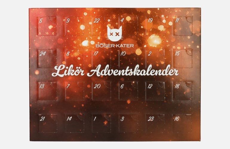 BÖSER KATER Likör Adventskalender 19,5% Vol. 24x0,025l