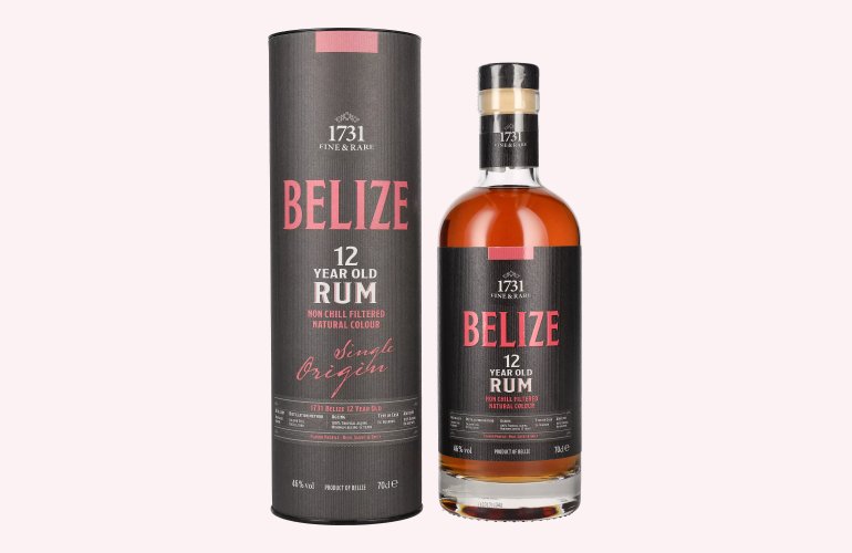 1731 Fine & Rare BELIZE 12 Years Old Single Origin Rum 46% Vol. 0,7l in Giftbox