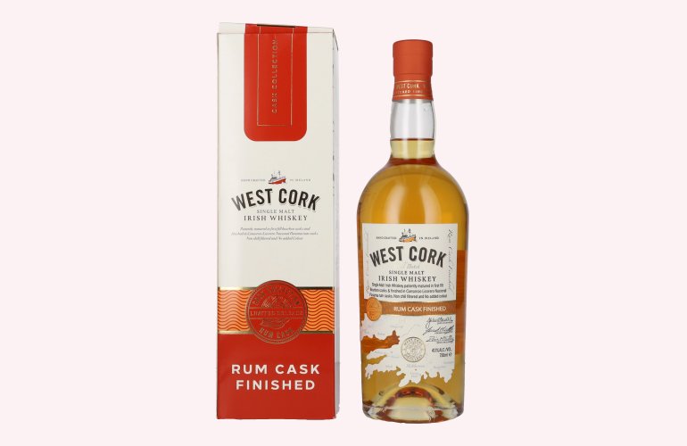 West Cork Irish Whiskey Rum Cask Finished 43% Vol. 0,7l in Geschenkbox
