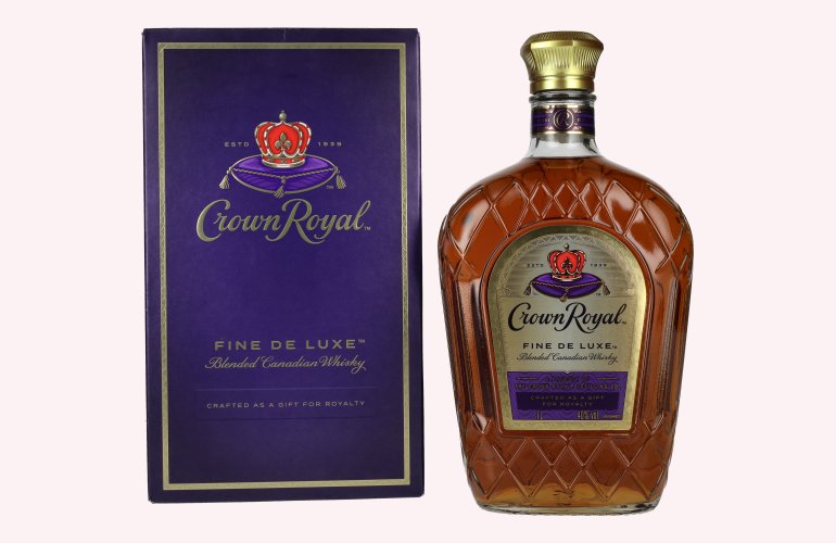 Crown Royal Fine De Luxe Blended Canadian Whisky 40% Vol. 1l in geschenkverpakking