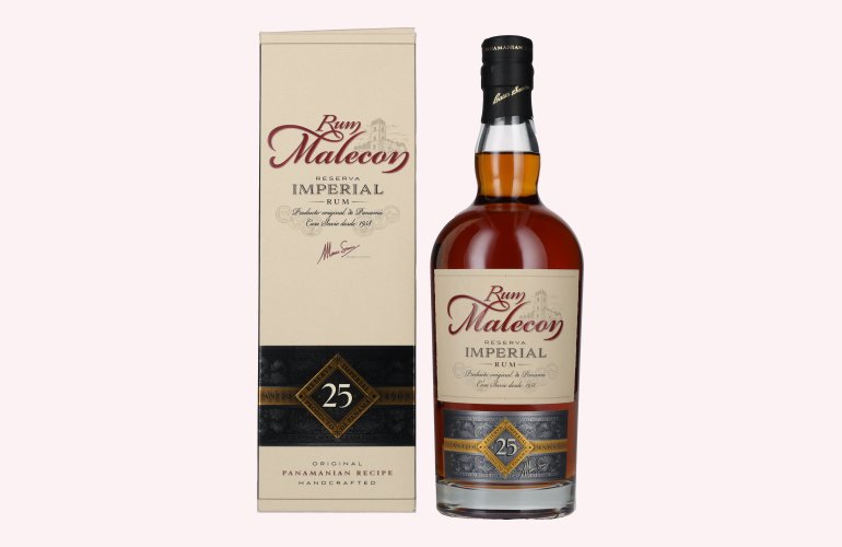 Rum Malecon 25 Reserva Imperial Rum 40% Vol. 0,7l en boîte cadeau