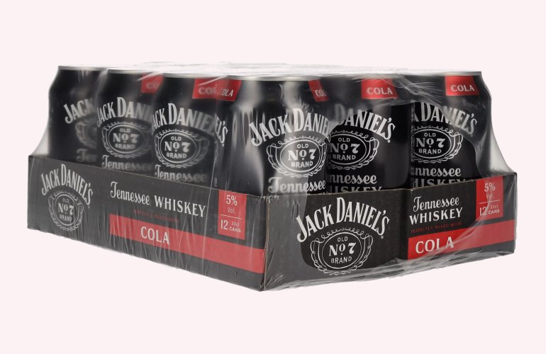 Jack Daniel's Tennessee Whiskey & Cola 5% Vol. 12x0,33l Dosen