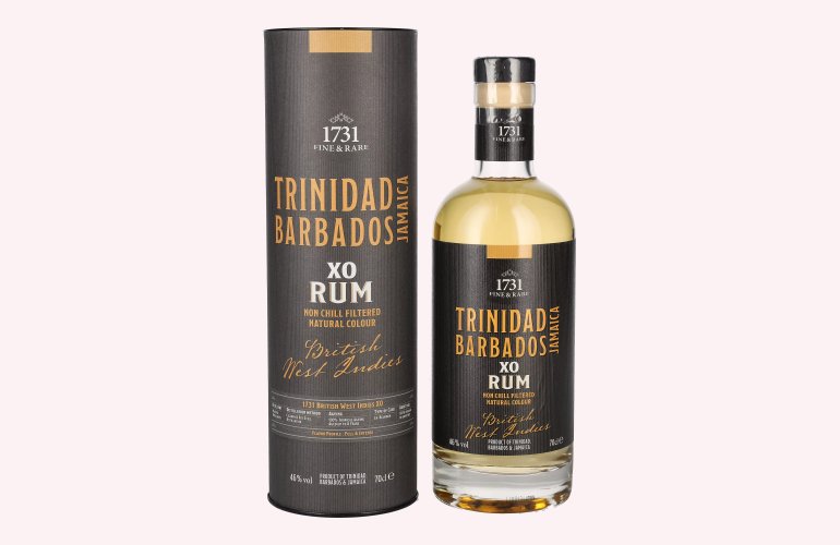 1731 Fine & Rare TRINIDAD BARBADOS JAMAICA XO British West Indies Rum 46% Vol. 0,7l in Giftbox