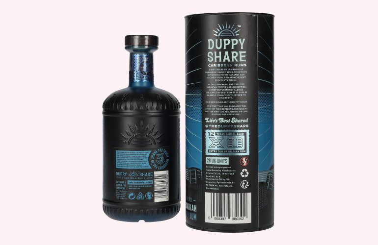 Duppy Share XO Caribbean Rum 40% Vol. 0,7l in Giftbox