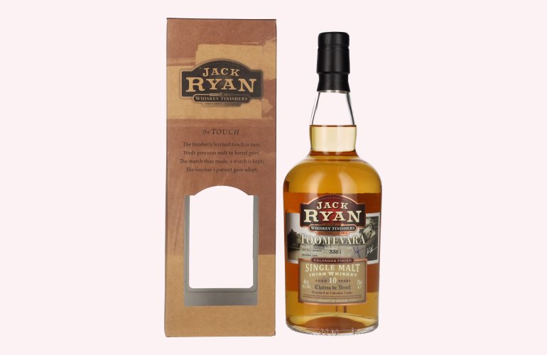 Jack Ryan TOOMEVARA 10 Years Old Single Malt Irish Whiskey Calavados Finish 46% Vol. 0,7l in Giftbox