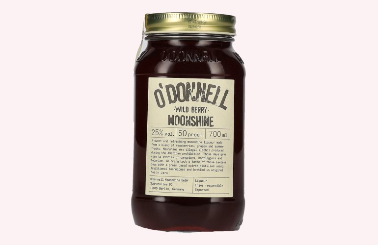 O'Donnell Moonshine WILD BERRY Liqueur 25% Vol. 0,7l