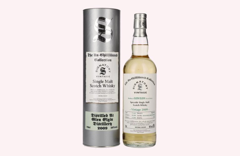 Signatory Vintage GLEN ELGIN 13 Years Old The Un-Chillfiltered 2009 46% Vol. 0,7l in Giftbox