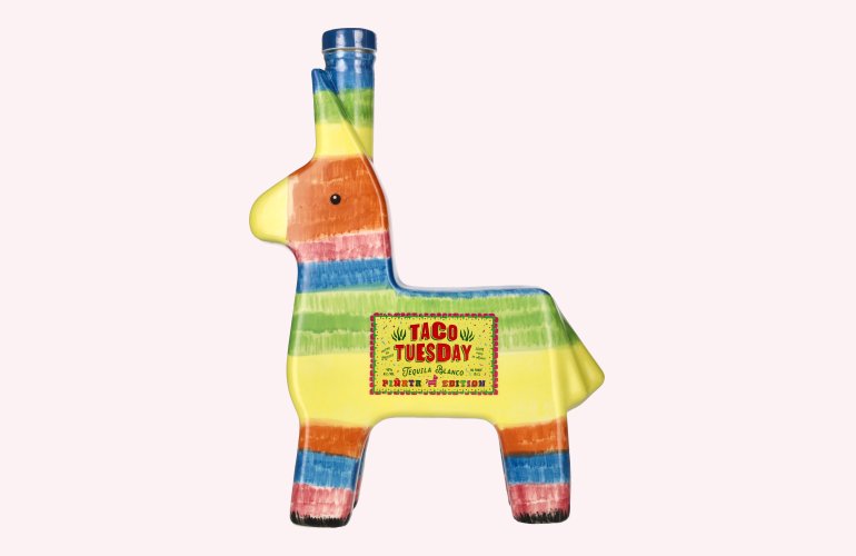 Taco Tuesday Tequila Blanco 100% de Agave Edicion PIÑATA 40% Vol. 0,7l