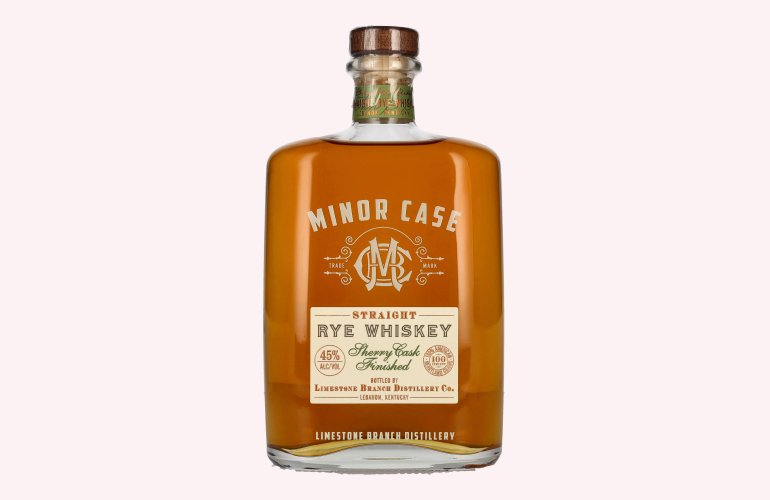 Minor Case Straight RYE WHISKEY Sherry Cask Finished 45% Vol. 0,7l