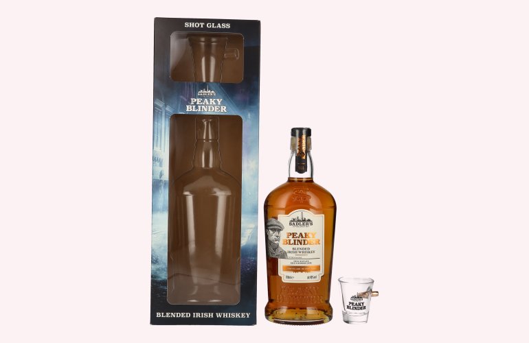 Peaky Blinder Blended Irish Whiskey 40% Vol. 0,7l with Shotglas