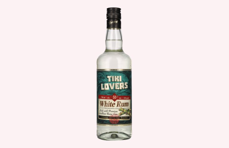 Tiki Lovers White Rum Finest Caribbean Rum 50% Vol. 0,7l