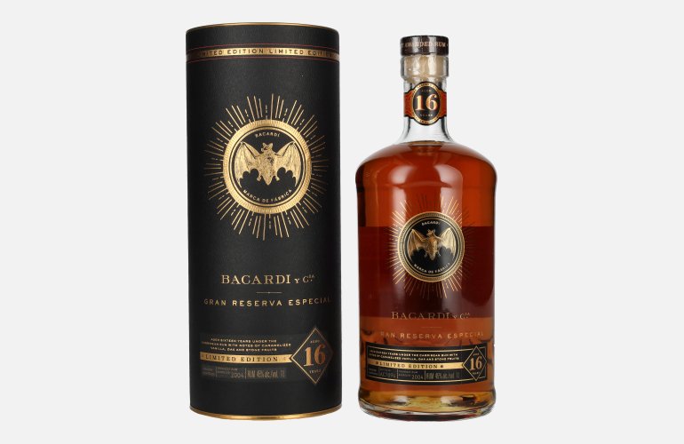 Bacardi 16 Years Old Gran Reserva Especial Limited Edition 45% Vol. 1l in Giftbox