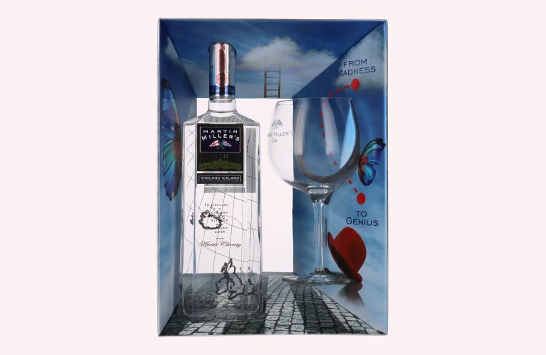 Martin Miller's Gin 40% Vol. 0,7l in Giftbox with glass