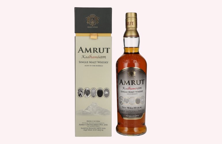 Amrut KADHAMBAM Single Malt Whisky 50% Vol. 0,7l in geschenkverpakking