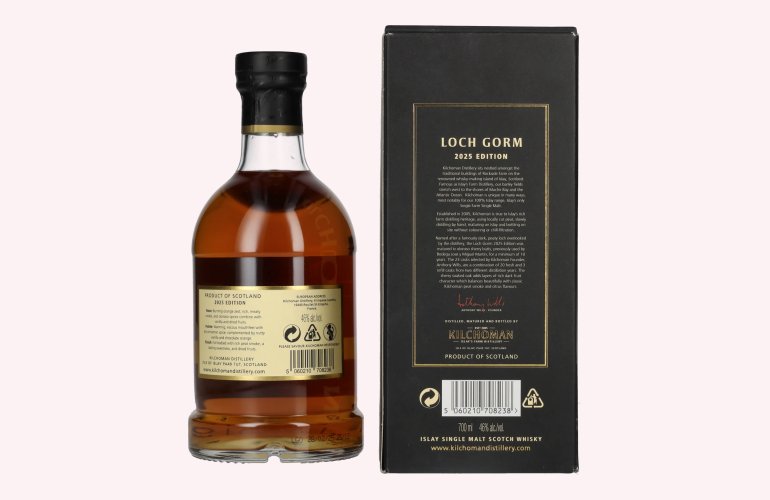 Kilchoman 10 Years Old LOCH GORM Limited Edition 2025 46% Vol. 0,7l in geschenkverpakking