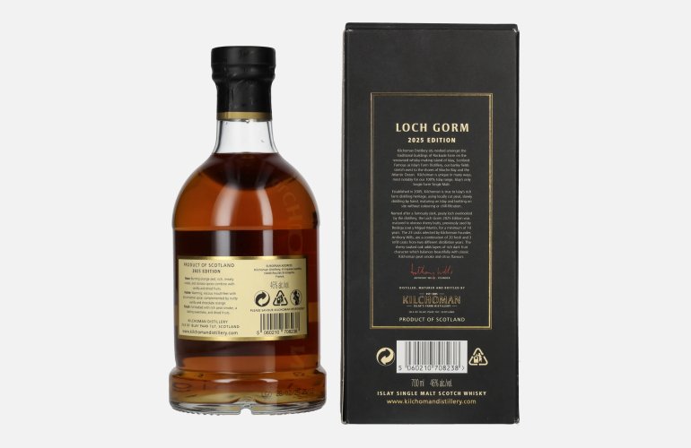 Kilchoman 10 Years Old LOCH GORM Limited Edition 2025 46% Vol. 0,7l in Geschenkbox