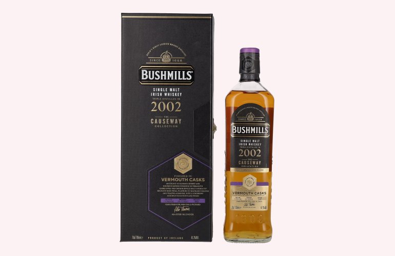 Bushmills THE CAUSEWAY COLLECTION Single Malt Vermouth Casks 2002 48,2% Vol. 0,7l in Giftbox