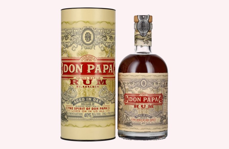 Don Papa 7 Years Old Small Batch Rum - Old Edition 40% Vol. 0,7l in Giftbox