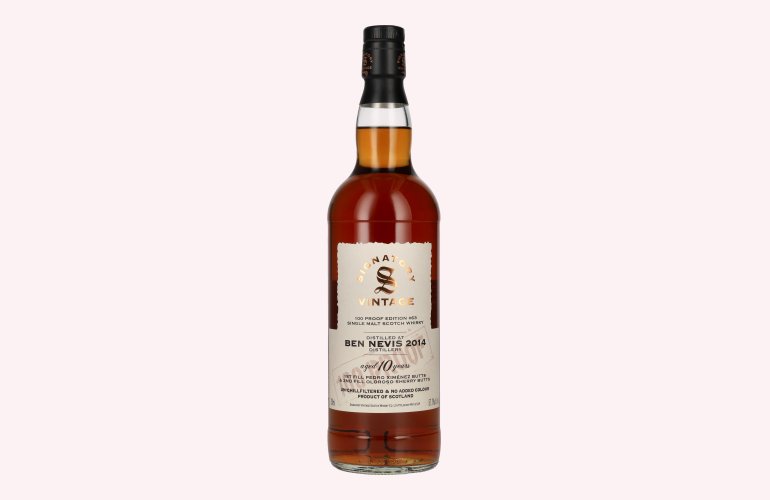 Signatory Vintage 100 Proof Edition BEN NEVIS 10 Years Old Single Malt #63 2014 57,1% Vol. 0,7l