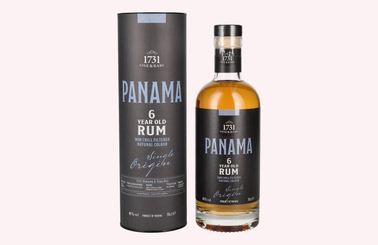 1731 Fine & Rare PANAMA 6 Years Old Single Origin Rum 46% Vol. 0,7l in Giftbox