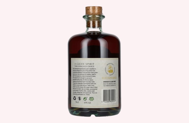 Ron Sostenible 8 Years Old Experimental Rioja Cask 43% Vol. 0,7l