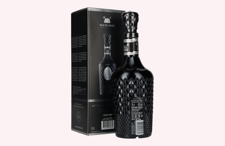 Old St. Croix NON PLUS ULTRA Black Edition Superior Spirit Drink 42% Vol. 0,7l en boîte cadeau