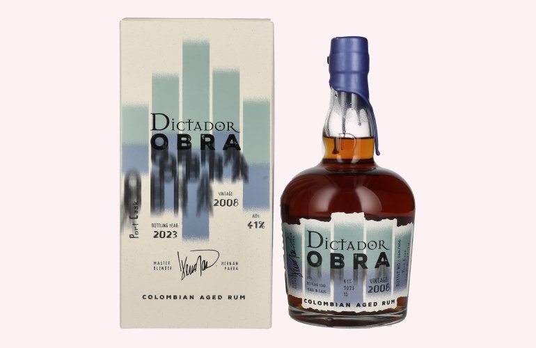 Dictador OBRA VINTAGE 15 Years Old PORT CASK Rum 2008 41% Vol. 0,7l in Giftbox