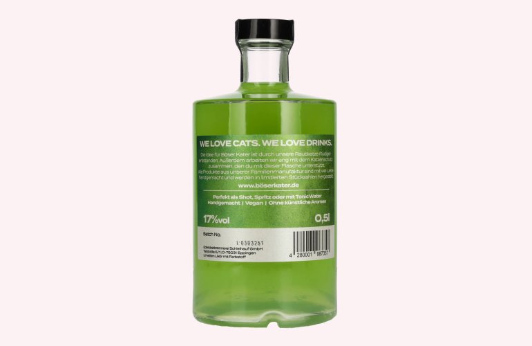 BÖSER KATER Juicy Lime Likör 17% Vol. 0,5l