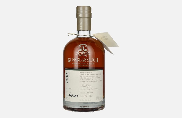 Glenglassaugh 10 Years Old RARE CASK RELEASE 2009 Sherry Puncheon Cask 957 57,9% Vol. 0,7l