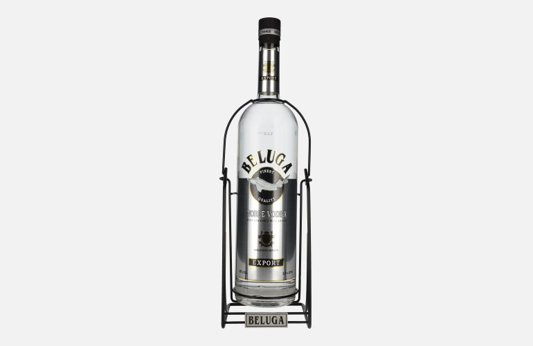 Beluga Noble Vodka EXPORT Montenegro 40% Vol. 3l with Schwenkständer