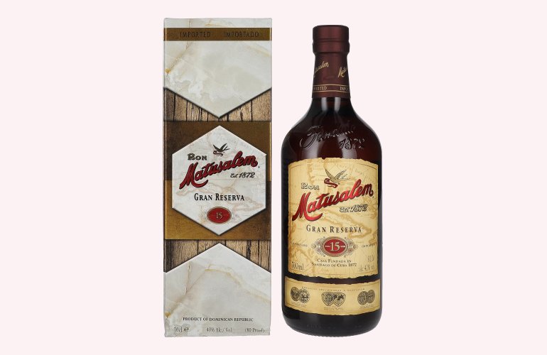 Ron Matusalem 15 Solera Gran Reserva Rum 40% Vol. 0,7l in Giftbox