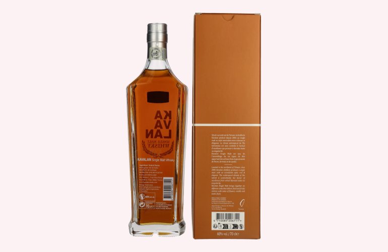 Kavalan Classic Single Malt Whisky 40% Vol. 0,7l en boîte cadeau