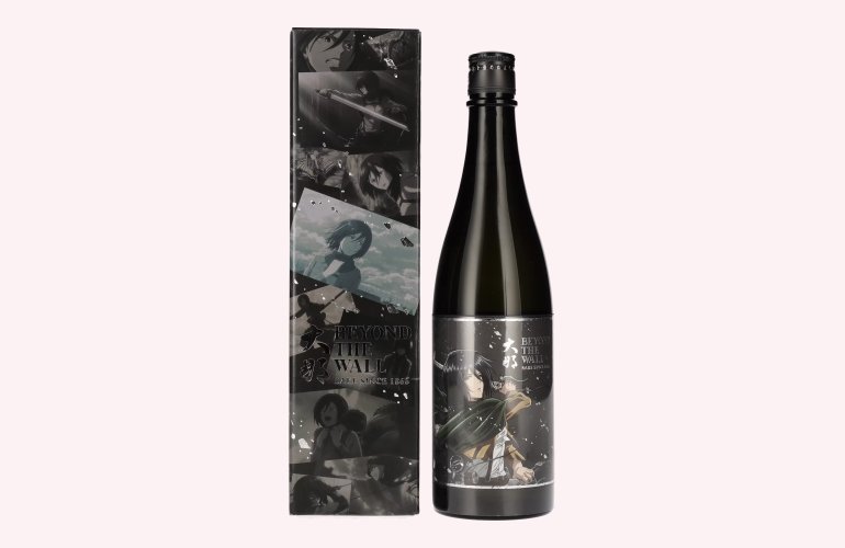 Attack on Titan x Beyond the Wall MIKASA Model Japanese Sake 15% Vol. 0,72l in Geschenkbox
