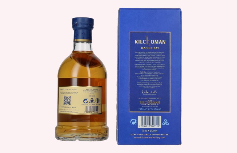 Kilchoman MACHIR BAY Islay Single Malt Scotch Whisky 46% Vol. 0,7l en boîte cadeau