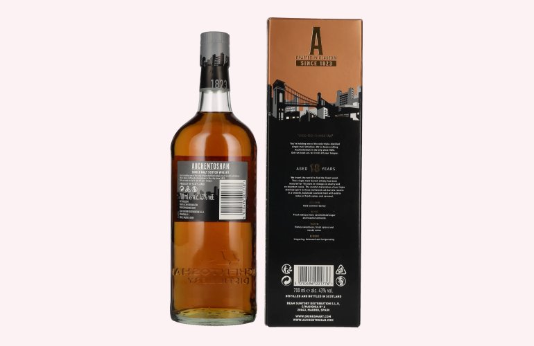 Auchentoshan 18 Years Old Single Malt Vivid and Indulgent 43% Vol. 0,7l in geschenkverpakking