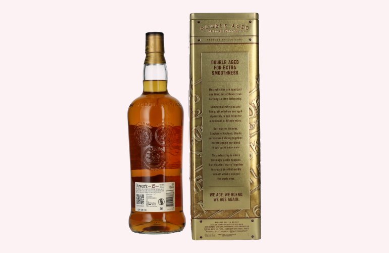 Dewar's 15 Years Old Double Aged Blended Scotch Whisky 40% Vol. 1l in Tinbox