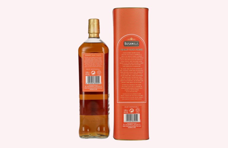 Bushmills 10 Years Old Single Malt Irish Whiskey SHERRY CASK Finish 46% Vol. 1l en boîte cadeau