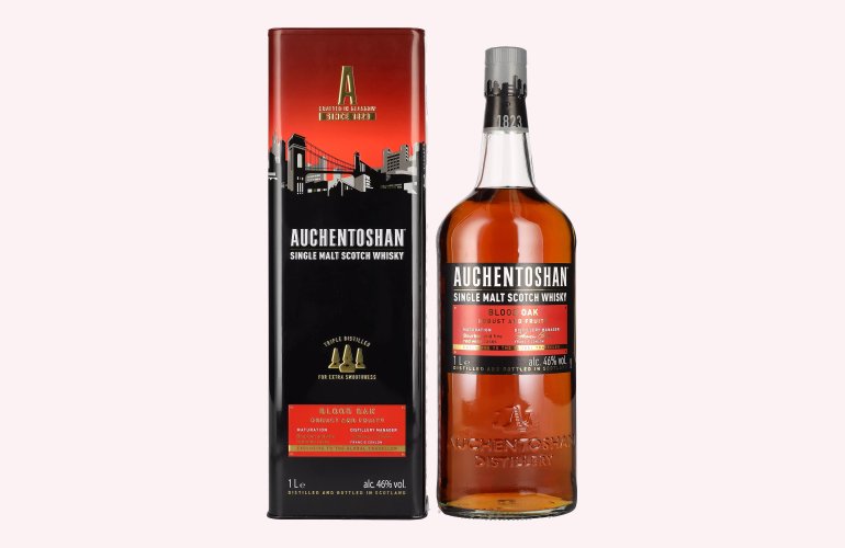 Auchentoshan BLOOD OAK Single Malt Scotch Whisky 46% Vol. 1l in Tinbox