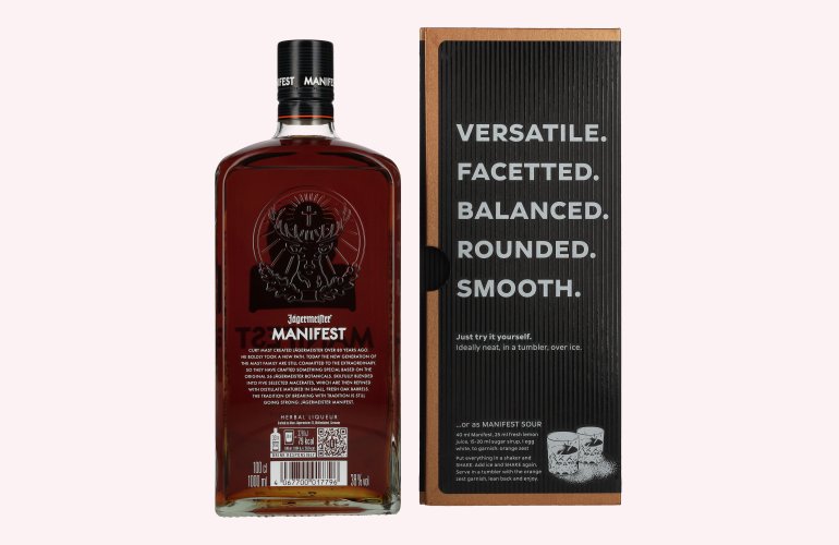 Jägermeister MANIFEST TRAVELLERS' EDITION Kräuterlikör 38% Vol. 1l in Giftbox
