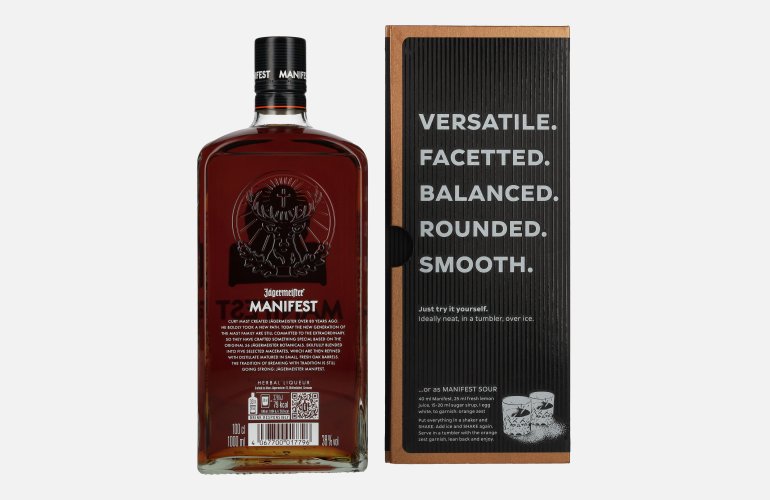 Jägermeister MANIFEST TRAVELLERS' EDITION Kräuterlikör 38% Vol. 1l in Geschenkbox
